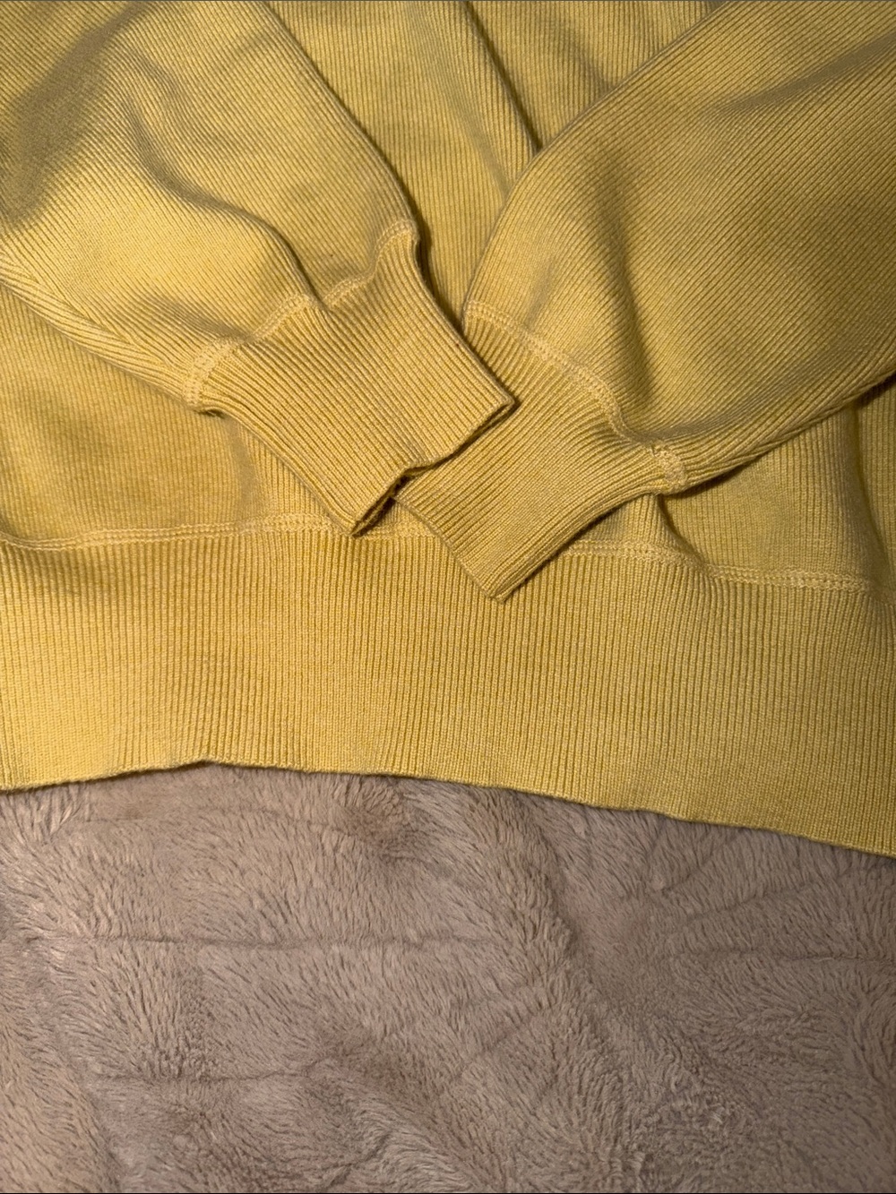Zara black label, plain knit sweater, mid-yellow size medium GUC - Picture 9 of 11